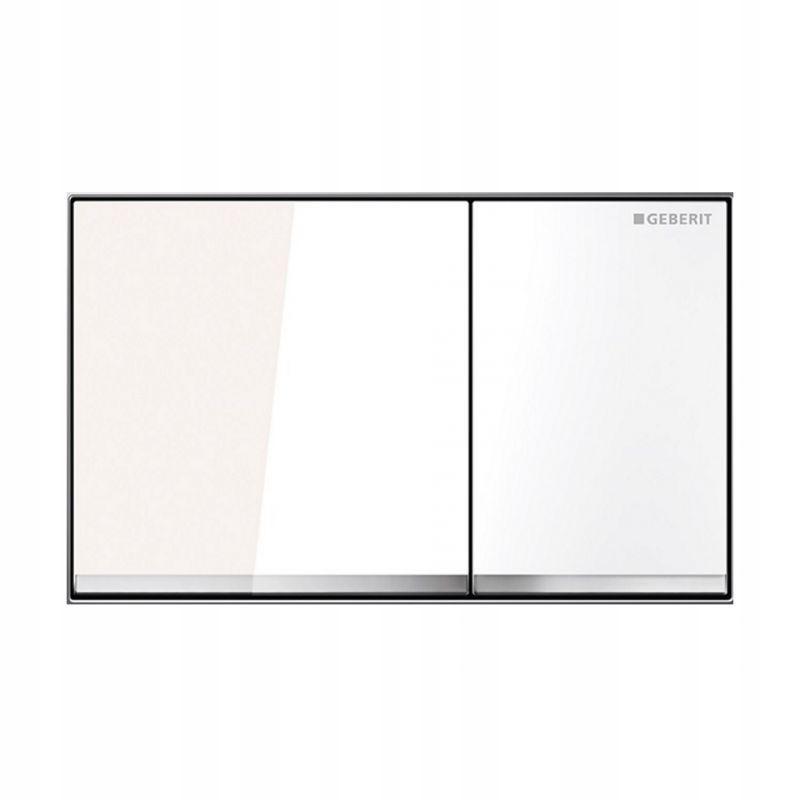 GEBERIT Przycisk spłukujący Omega60, przedni / górny, biały