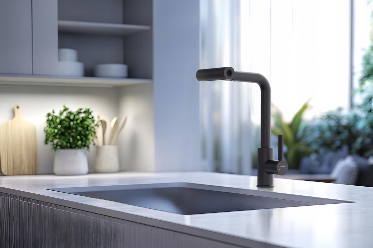 INVENA BATERIA ZLEWOZMYWAKOWA NELIA 4-FUNKCYJNA INVENA TREND, CZARNA