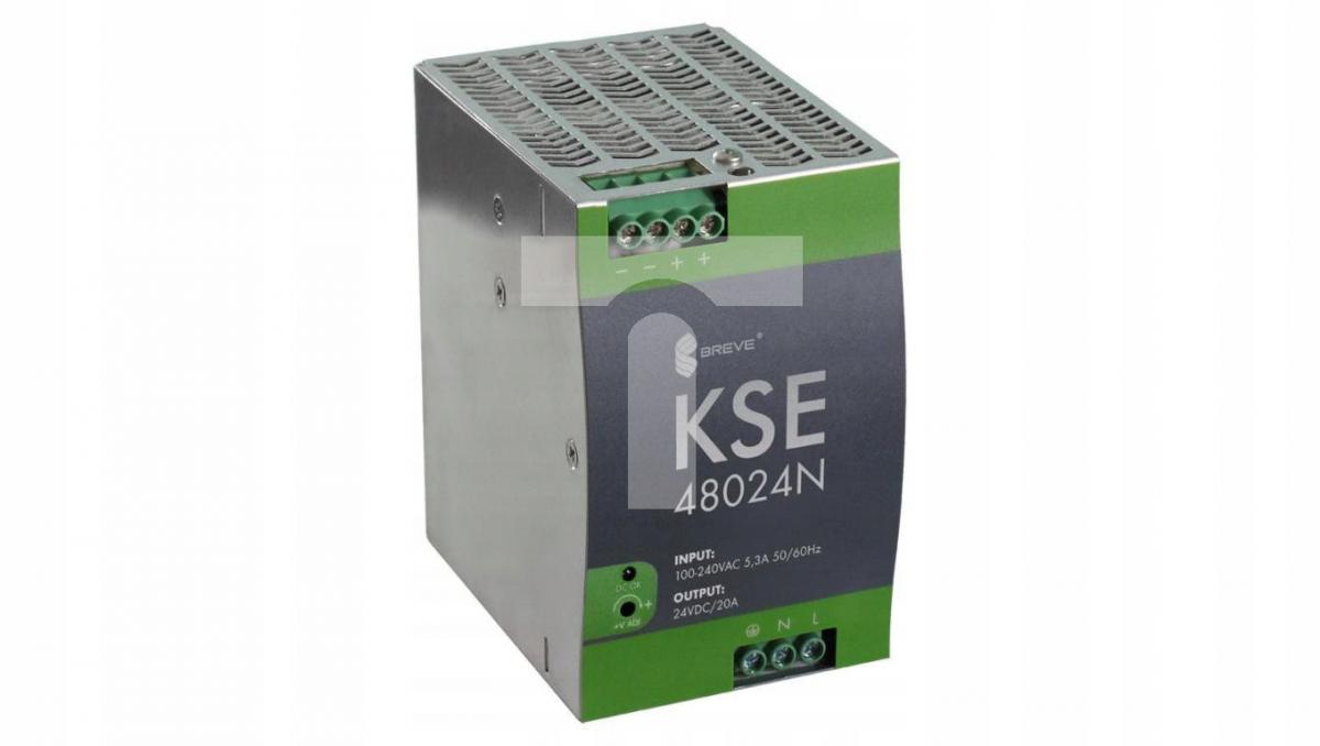 BREVE Zasilacz KSE 48024N 230/ 24VDC 20A