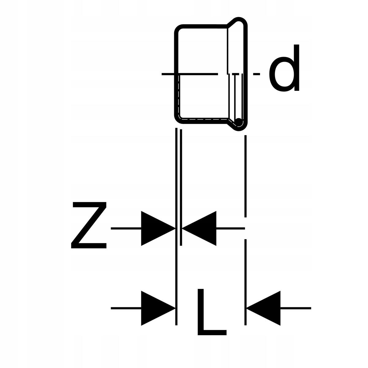 GEBERIT Zaślepka Geberit Mapress C-Stahl d42