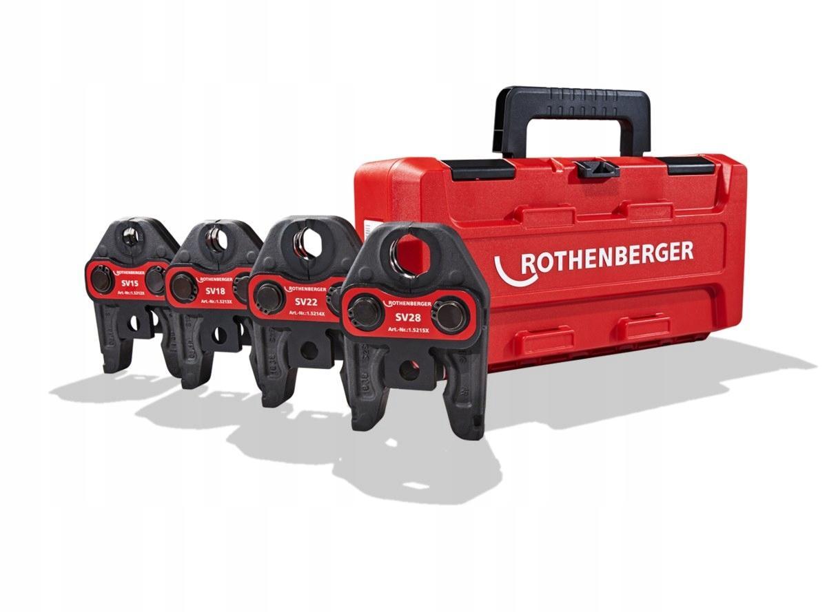 Zestaw szczęk zaciskowych standard w walizce ROCASE, TH 16-20-26-32 mm