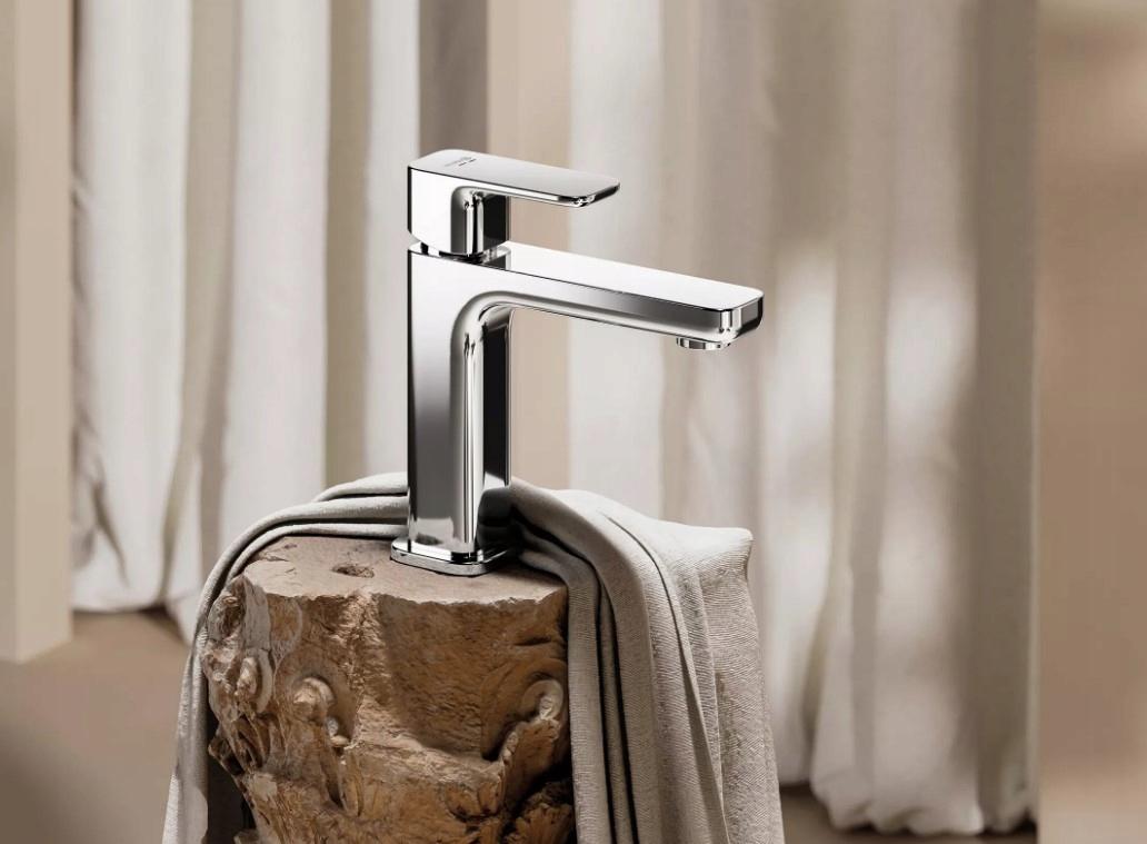 Bateria umywalkowa 110 KLUDI RENON 1-uchwytowa 1-otworowa chrom