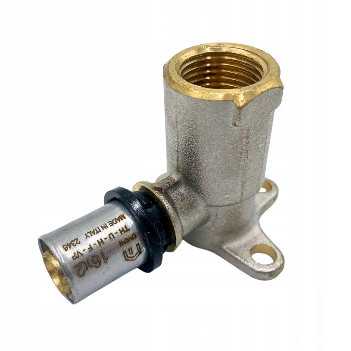 Kolano do montażu na ścianie PURMO CLEVERFIT średnie (52 mm) GW 16x1/2