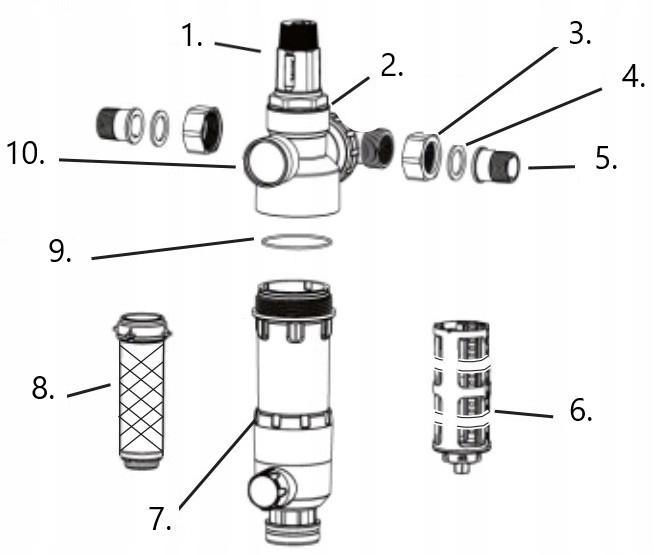 USTM Filtr samopłuczący Aqwell