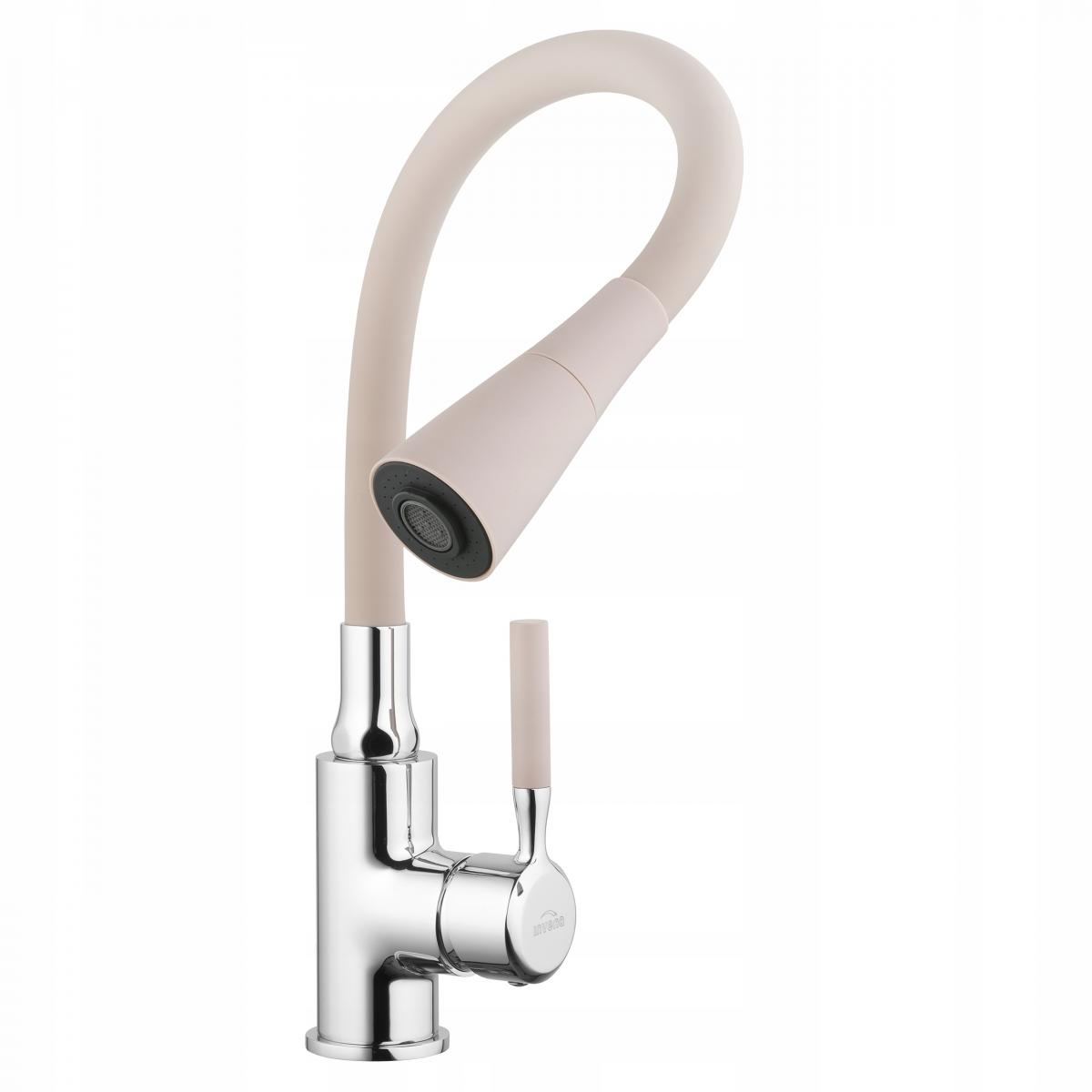 INVENA BATERIA ZLEW POGO Z RUCH, 2F WYL, BEŻ