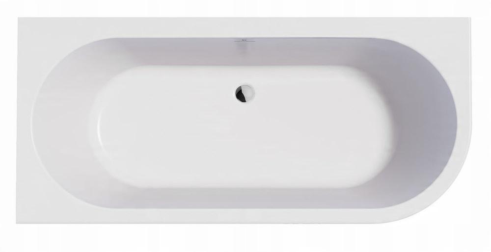 Wanna asymetryczna ETERNITY CORNER 165x75cm Lewa z/zint.obud z/syf Biała