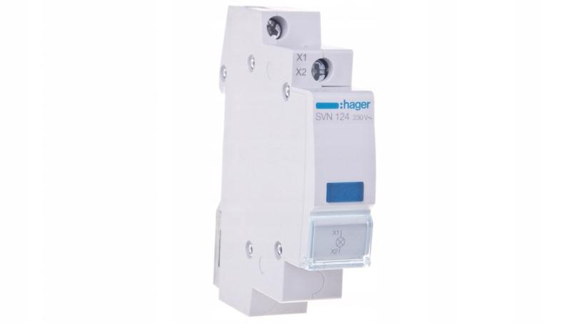 HAGER Lampka sygnalizacyjna, niebieska 230V AC
