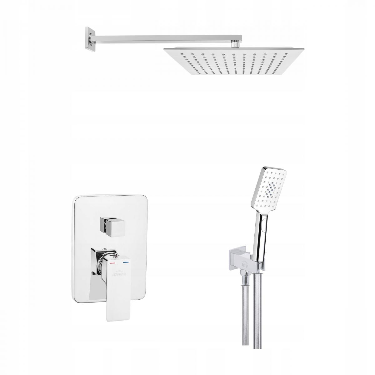 INVENA ZEST PODTYN Z BAT PODTYNK 2F NYKS, KWADR CHROM, ROZETA