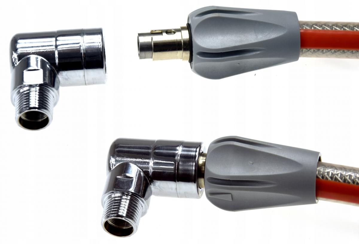 INVENA PRZEWÓD DO GAZU SUPER EURO Z ZAWOREM-125CM