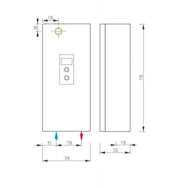 Kocioł elektryczny 24 kW KOSPEL EKCO.MN3 - 12/16/20/24