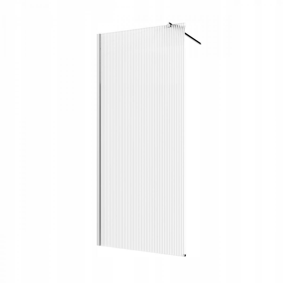INVENA KABINA WALK-IN II 100X200CM RYFLOWANA 8MM SHINY-GLASS CHROM
