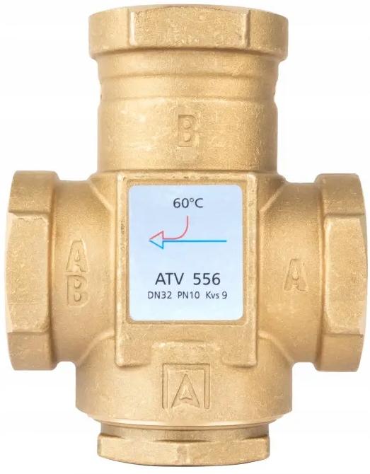 AFRISO Zawór temperaturowy ATV 556, DN32, Rp1 1/4 cala, kvs 9, 60°C
