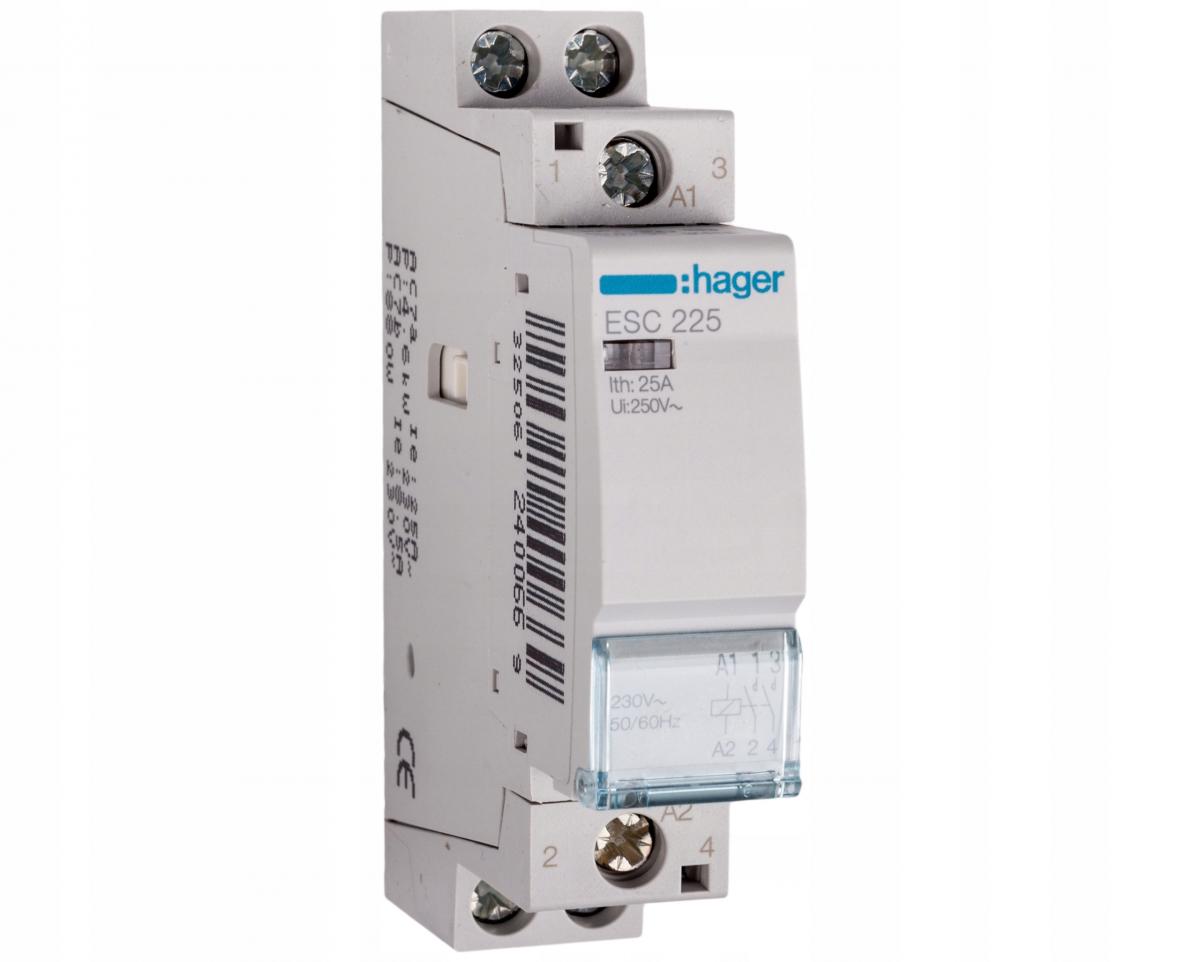 HAGER Stycznik 2NO 25A 230V AC