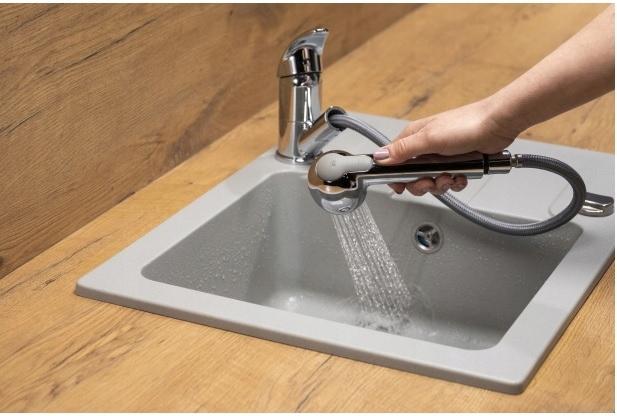 Bateria kuchenna stojąca ARMATURA KRAKÓW MEDICO NEW 1-uchwyt mosiężna chrom