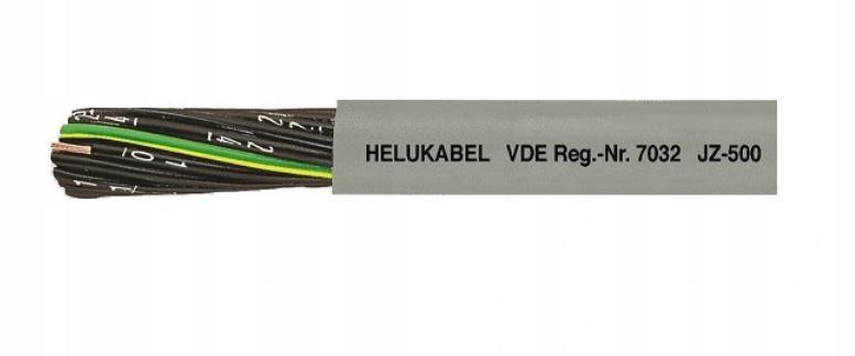 HELUKABEL Przewód sterowniczy JZ-500 25G1,5 500V żyły czarne, numerowane