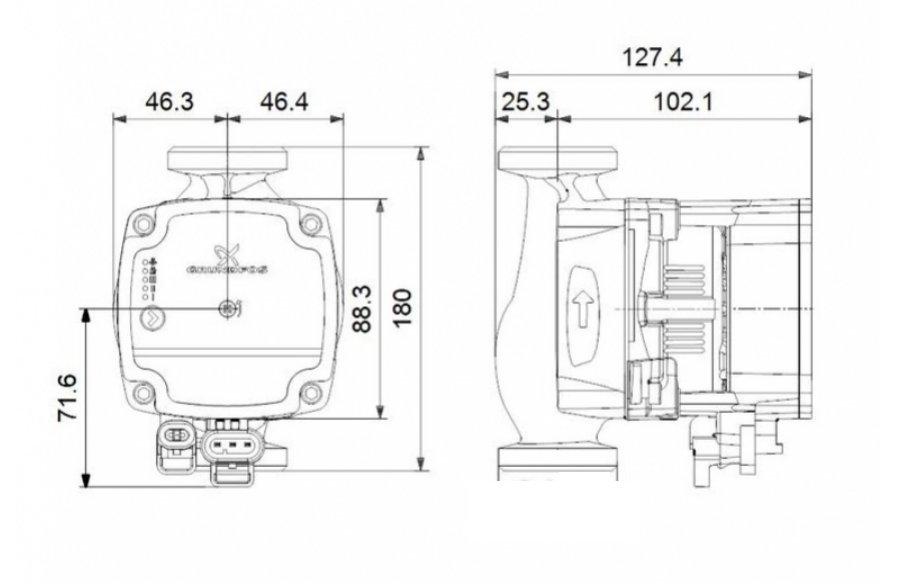 Pompa obiegowa GRUNDFOS Alpha1 L 180 25-60 230V 6H 48h