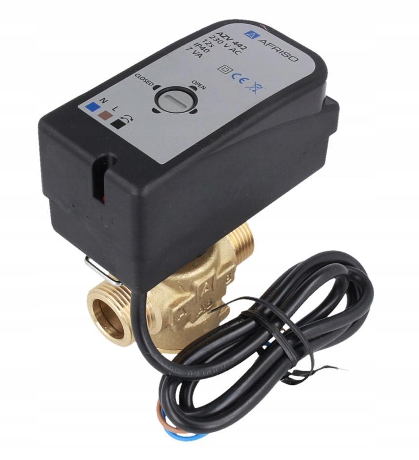 2-drogowy zawór strefowy AZV 442, DN15, G3/4 Kvs 10 m3/h, NC A