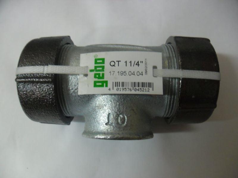 Trójnik zaciskowy Gebo QUICK QT 1 1/4 do rur stalowych