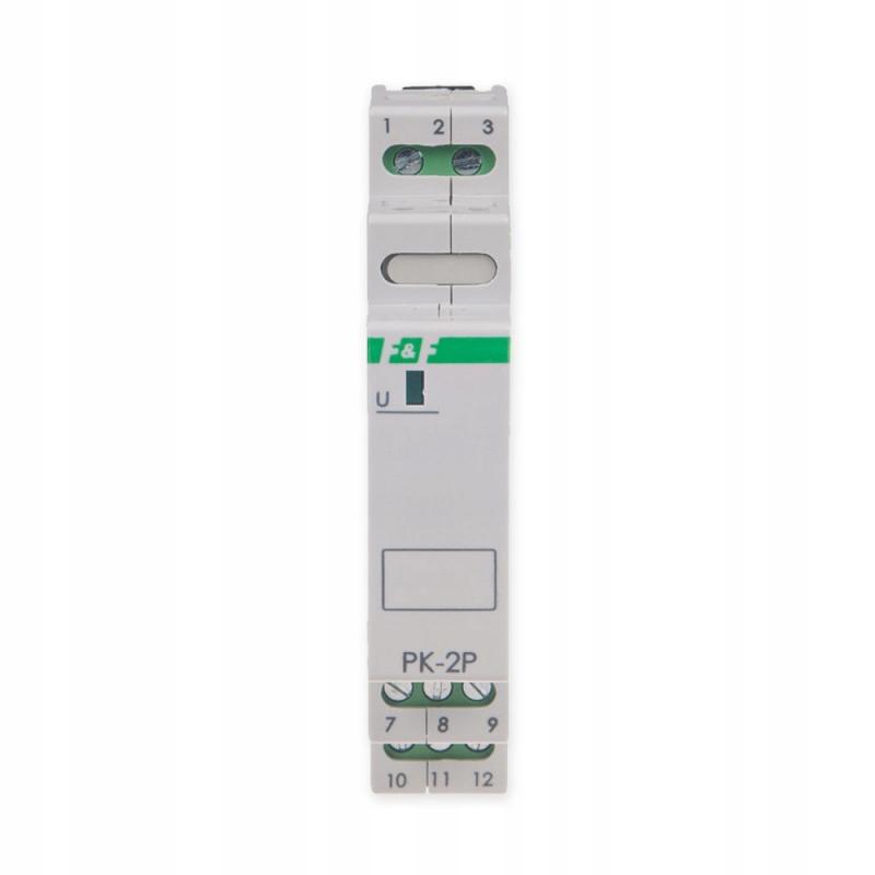 F&F Przekaźnik elektromagnetyczny PK-2P 24V AC/DC, styk: 2P I=2x8A, 1 moduł
