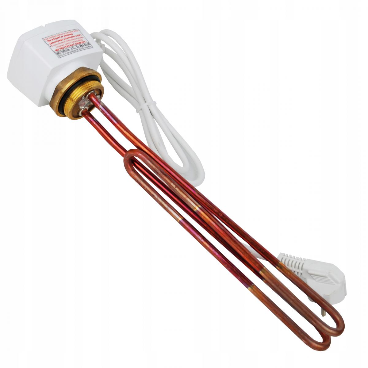 Grzałka elektryczna typ 50 3 kW 230 V 1 1/2 z termostatem KOSPEL GRW-3.0kW