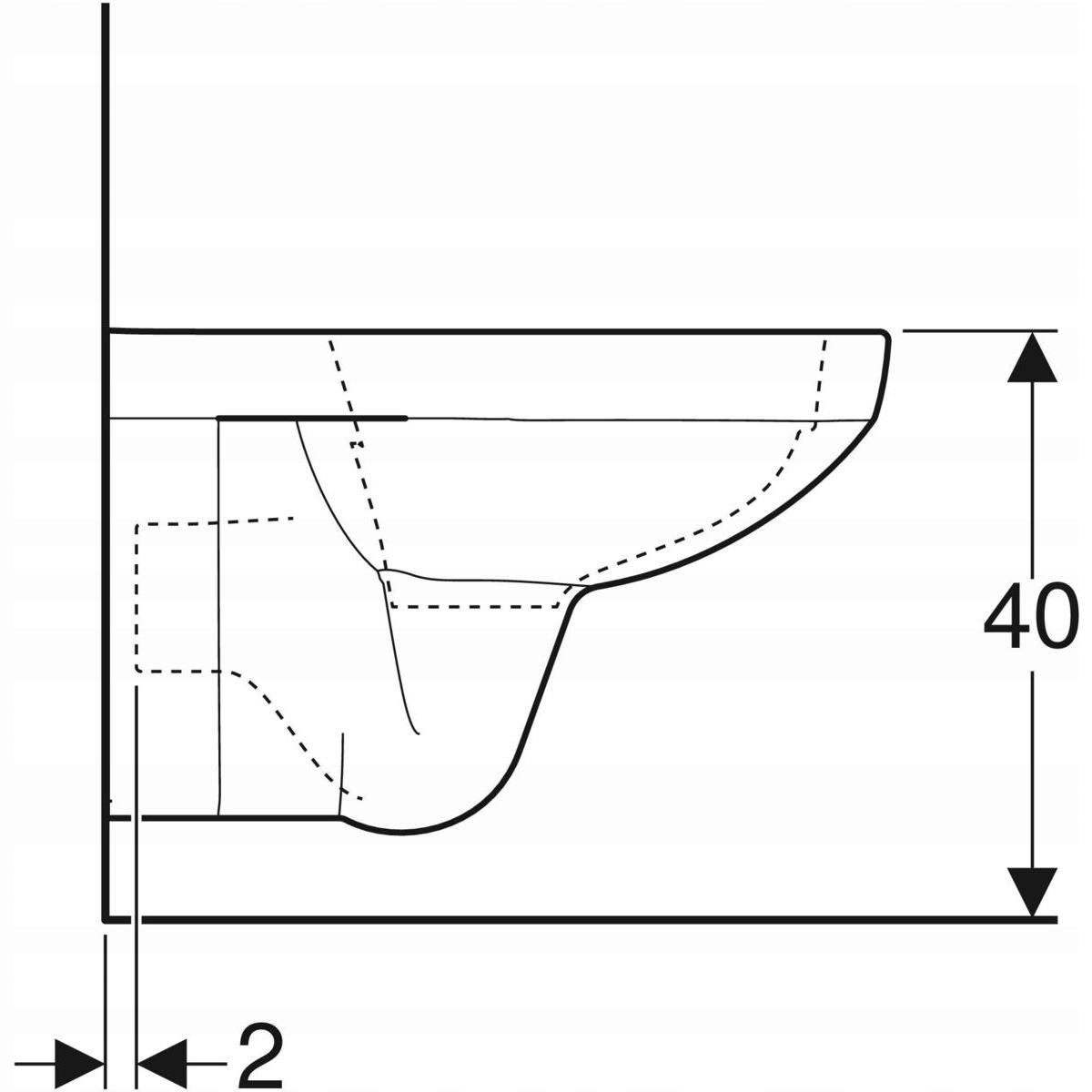 GEBERIT Zestaw stelażowy Duofix Basic Delta35 Selnova Square