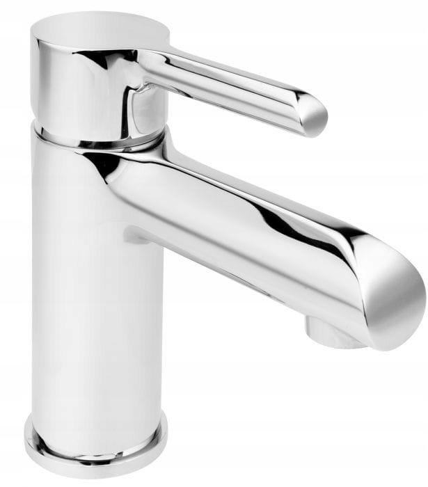 Bateria umywalkowa stojąca ARMATURA KRAKÓW ANGELIT mosiężna biała-chrom