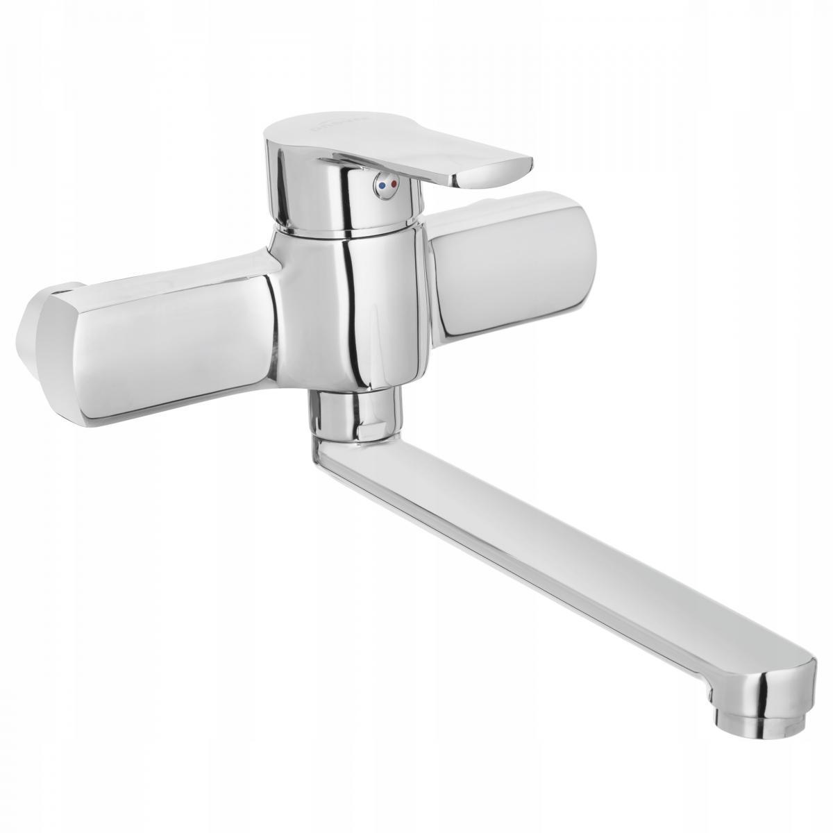 Bateria zlewozmywakowa INVENA VERSO ŚCIENNA 48h