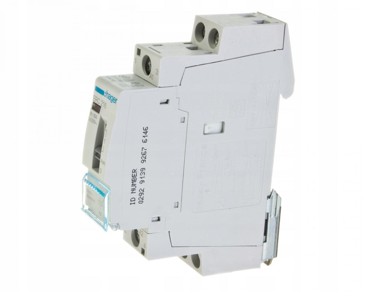 HAGER Przekaźnik instalacyjny 2NO 16A 230V AC