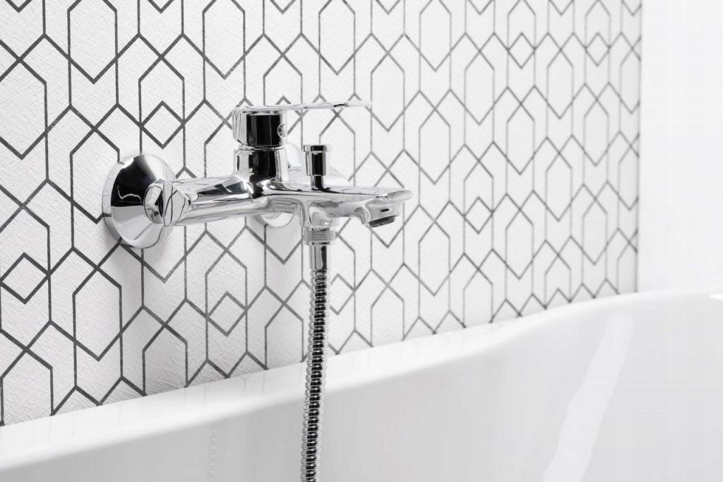 Bateria wannowa ścienna ARMATURA KRAKÓW AMAZONIT 2-otw mosiężna chrom