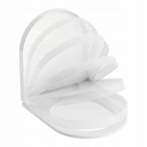 Deska WC GAP ROUND Wolnoopadająca Supralit Biały ROCA[5]