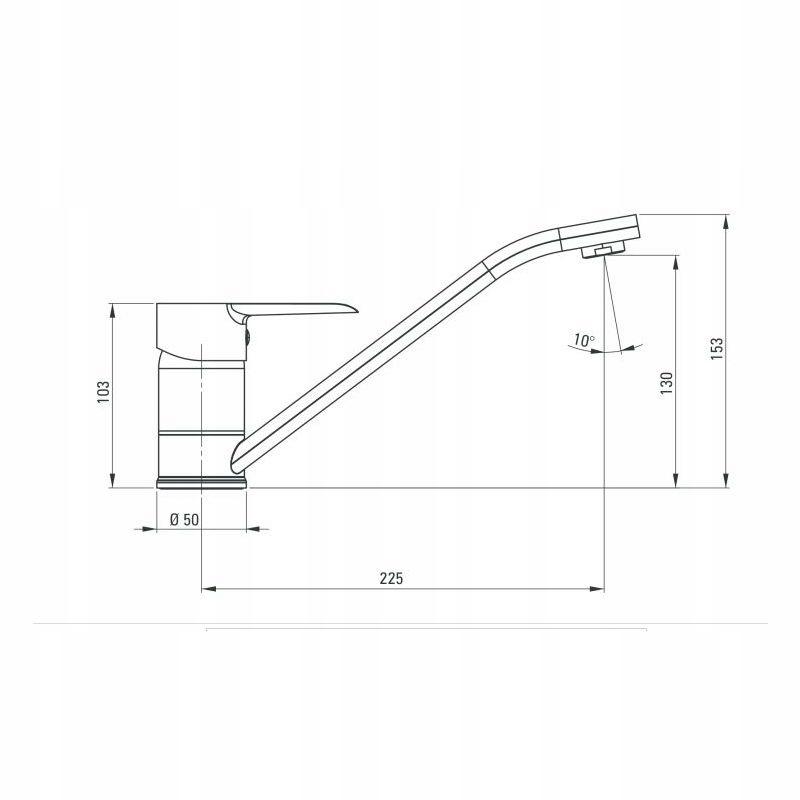 DEANTE Bateria kuchenna Corio, chrom
