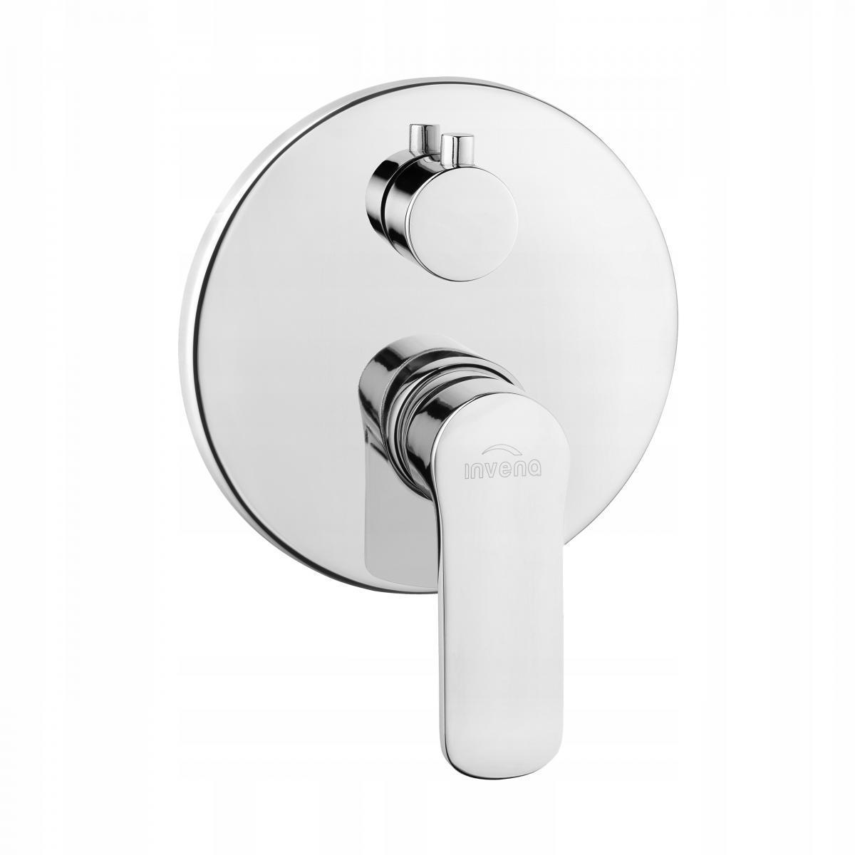 Bateria natryskowa INVENA podtynkowa SIROS 2-funkcyjna 48h