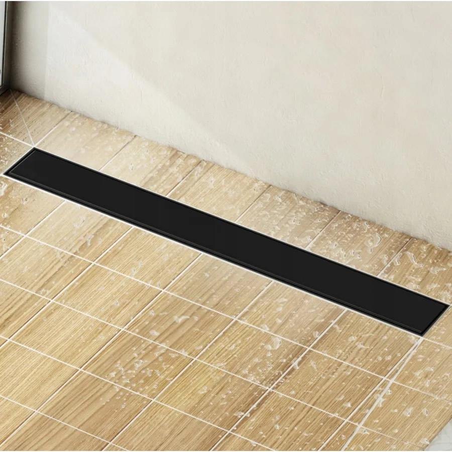 SCHEDPOL Odpływ liniowy Base-Low Black Standard 70x8x7 z maskownicą Black
