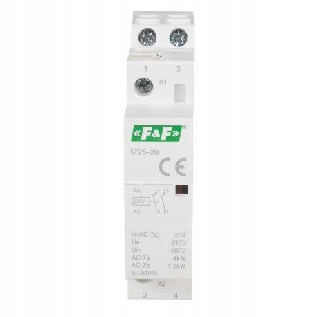 F&F Stycznik modułowy 20A ST20-20