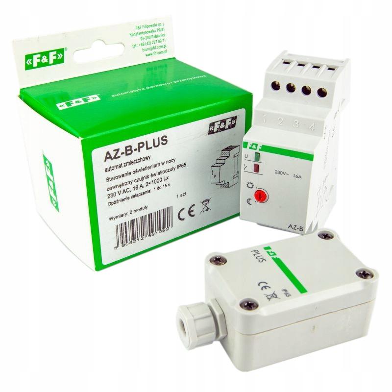 Automat zmierzchowy AZ-B PLUS I=16A, zewnętrzna sonda hermetyczna PLUS, 2 m