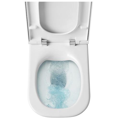 Miska WC GAP SQUARE do kompaktu Rimless 60 cm, przyścienna BTW, o/podwójny
