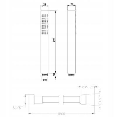 INVENA ZEST PODTYN Z BAT PODTYNK 2F GLAMOUR CHROM INVENA TREND