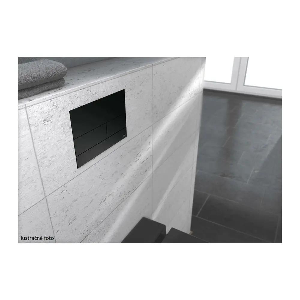 Przycisk spłukujący TECE square II podwójny do WC z metalu biały 220x150x3