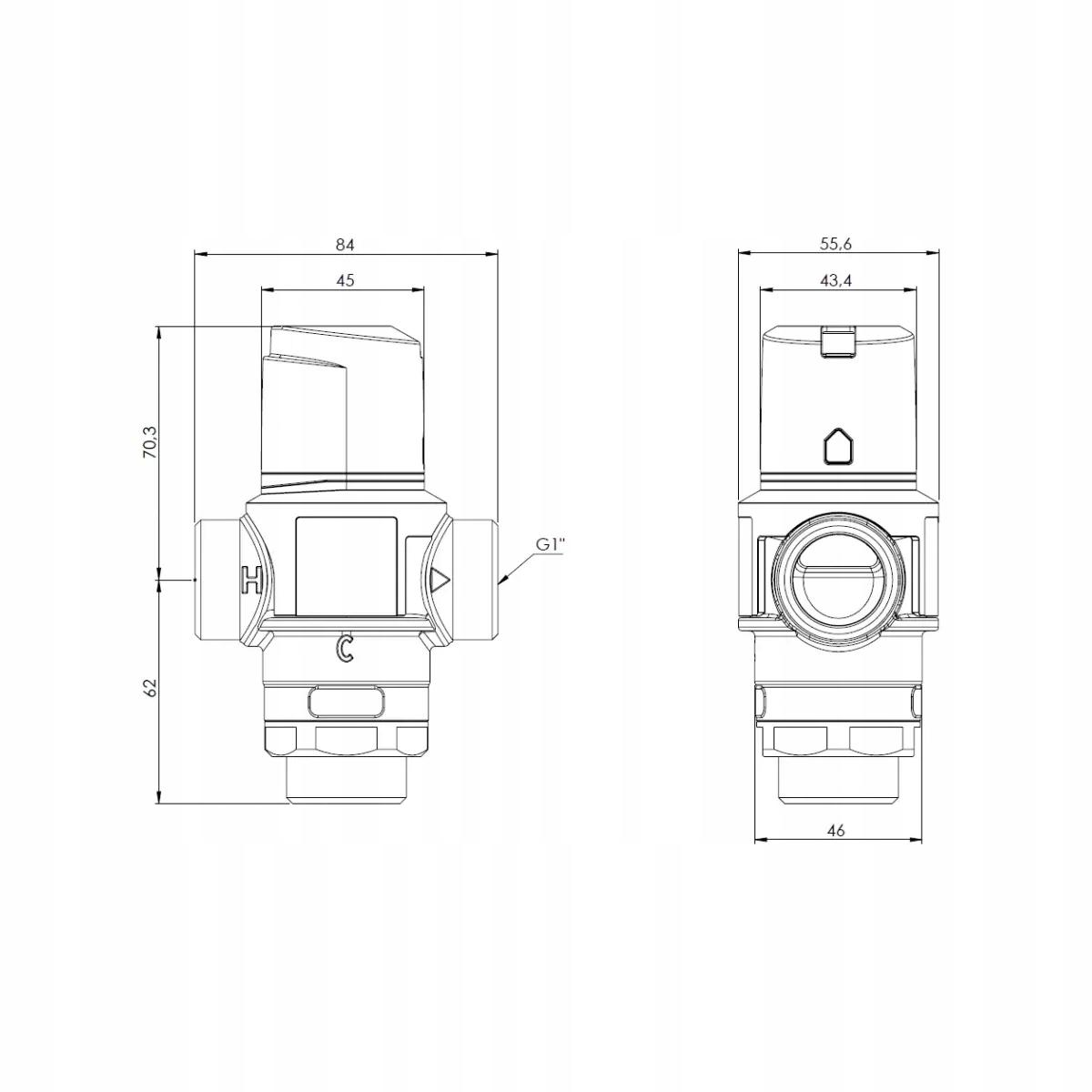 Termost. zawór mieszający Afriso ATM 761 G1'' 48h