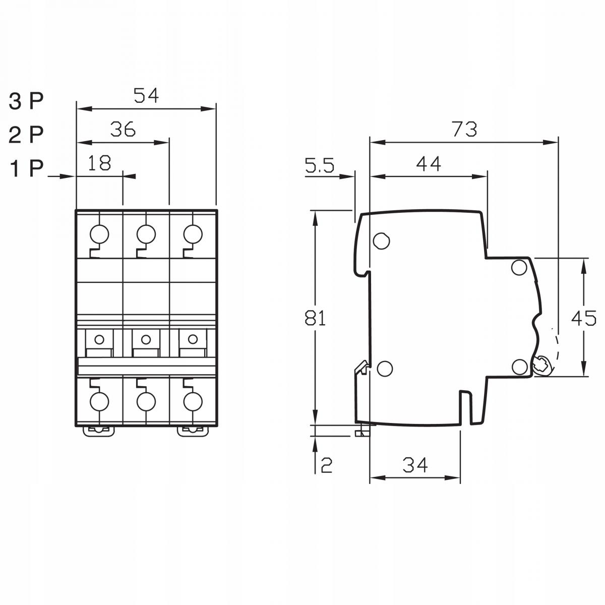 SCHNEIDER ELECTRIC Wyłącznik nadprądowy iC60N-C10-1N C 10A 1N-biegunowy