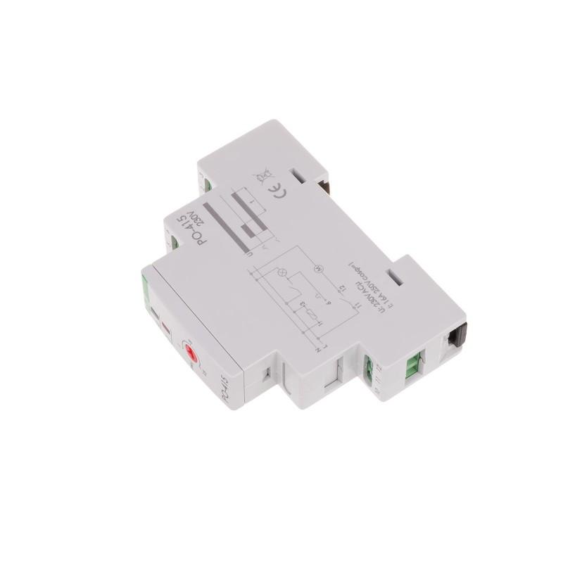 Przekaźnik czasowy PO-415 z opóźnionym odpadaniem, styki: 1P, U=24V, I=10A,