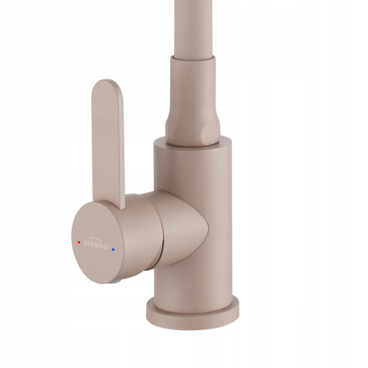 INVENA BATERIA ZLEWOZMYWAKOWA DALIS Z RUCHOMĄ 2F WYLEWKĄ, BEŻOWA