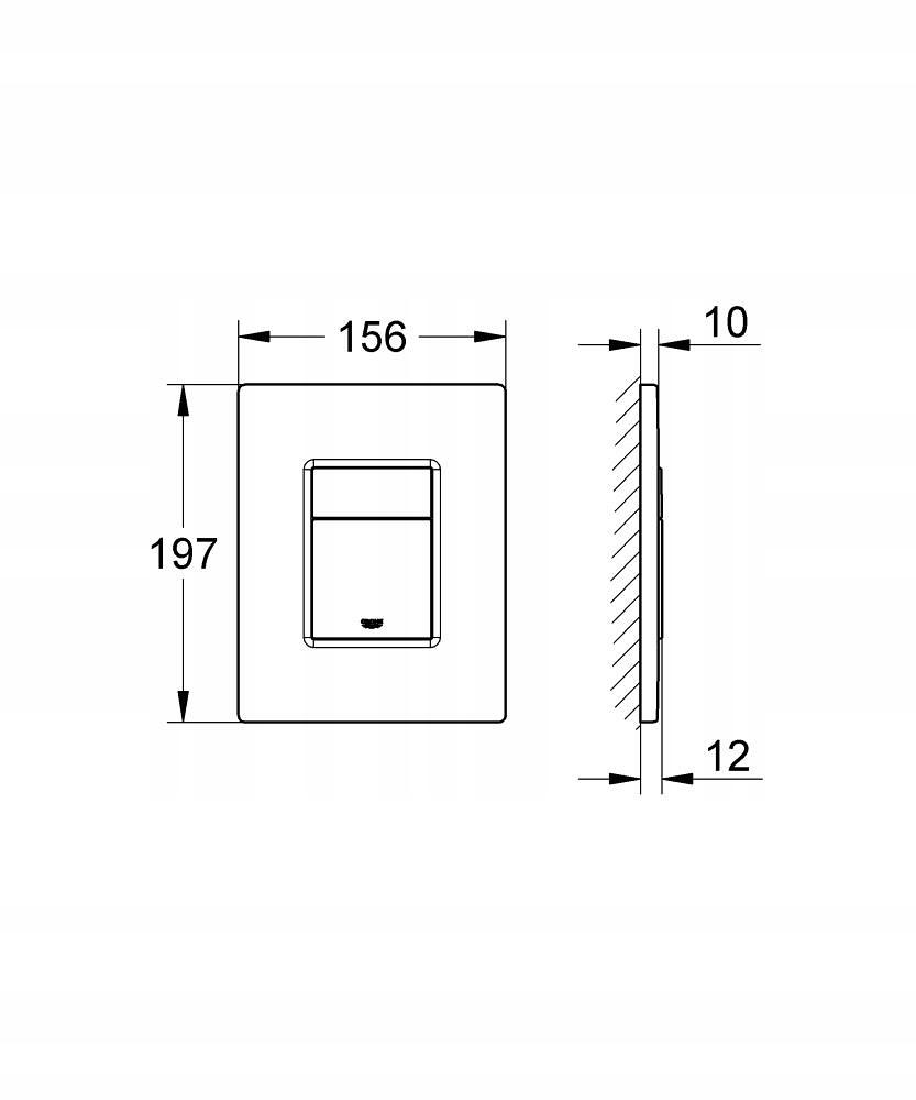 Przycisk spłuczki Grohe Skate Cosmo. Brushed Cool sunrise 38732GN0 48h