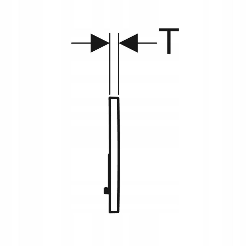 GEBERIT Przycisk uruchamiający Sigma01 przedni chrom mat 115.770.JQ.5 48h