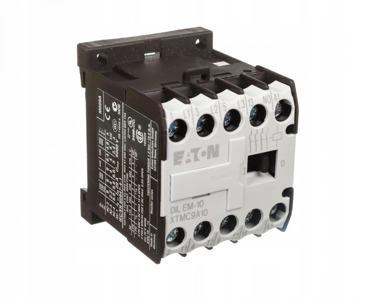 EATON Stycznik AC-3/I=9A P=4kW/ 1Z 0R DILEM-10(400V50HZ,440V60HZ)