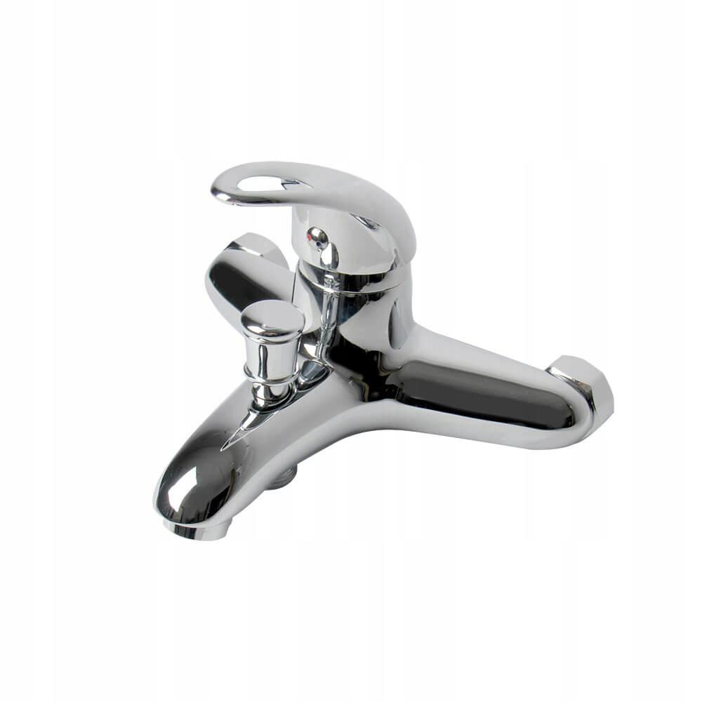 Bateria wannowa ścienna ARMATURA KRAKÓW BERYL 1-uchwyt 2-otw mosiężna chrom