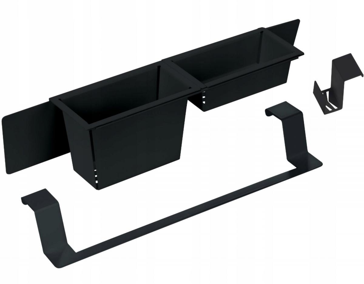 DEANTE Zestaw akcesoriów do zlewozmywaka Magnetic, nero