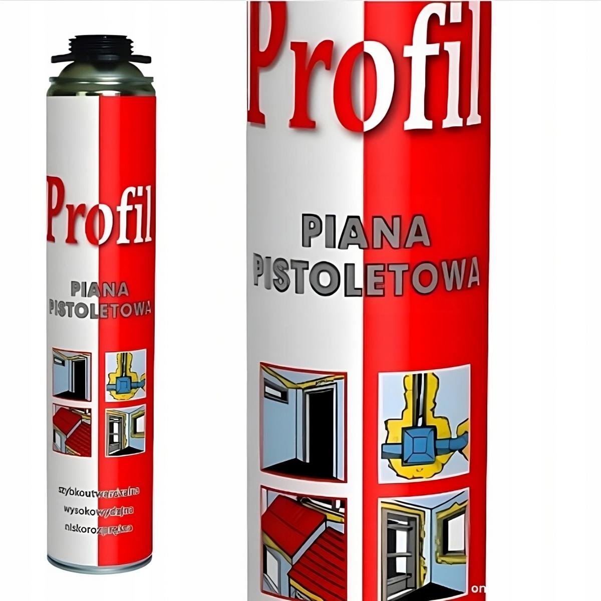 Piana pistoletowa profil 750 ml, niskorozprężna