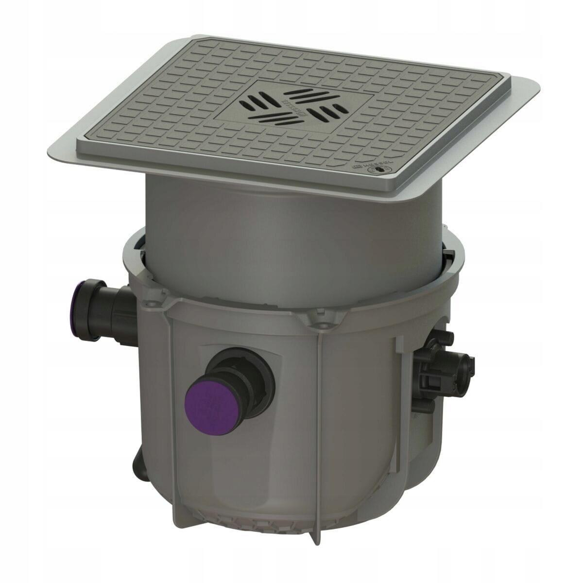 Przepompownia Minilift S, zabudowa podłogowa, pokrywa czarna (S)