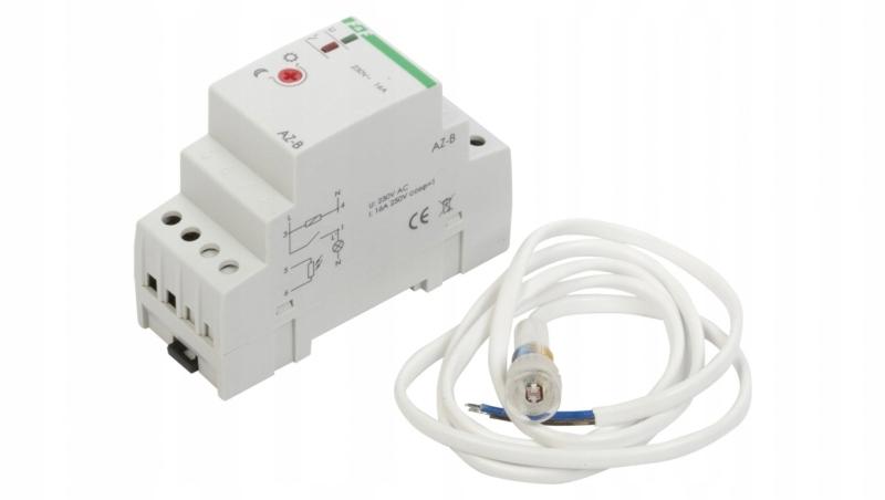 Automat zmierzchowy AZ-B I=16A, zewnętrzna sonda hermetyczna fi 10, 2 moduł